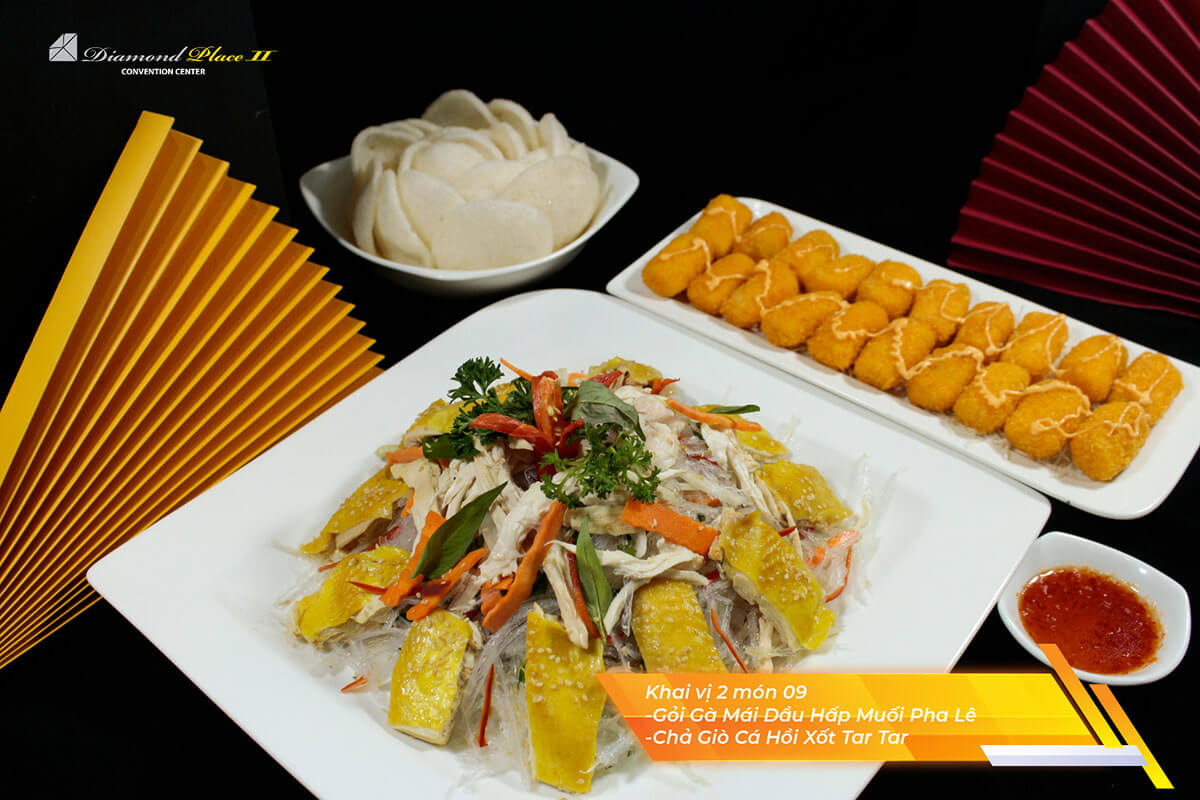 SET 2 Thực đơn tiệc cưới tại Diamond Place II