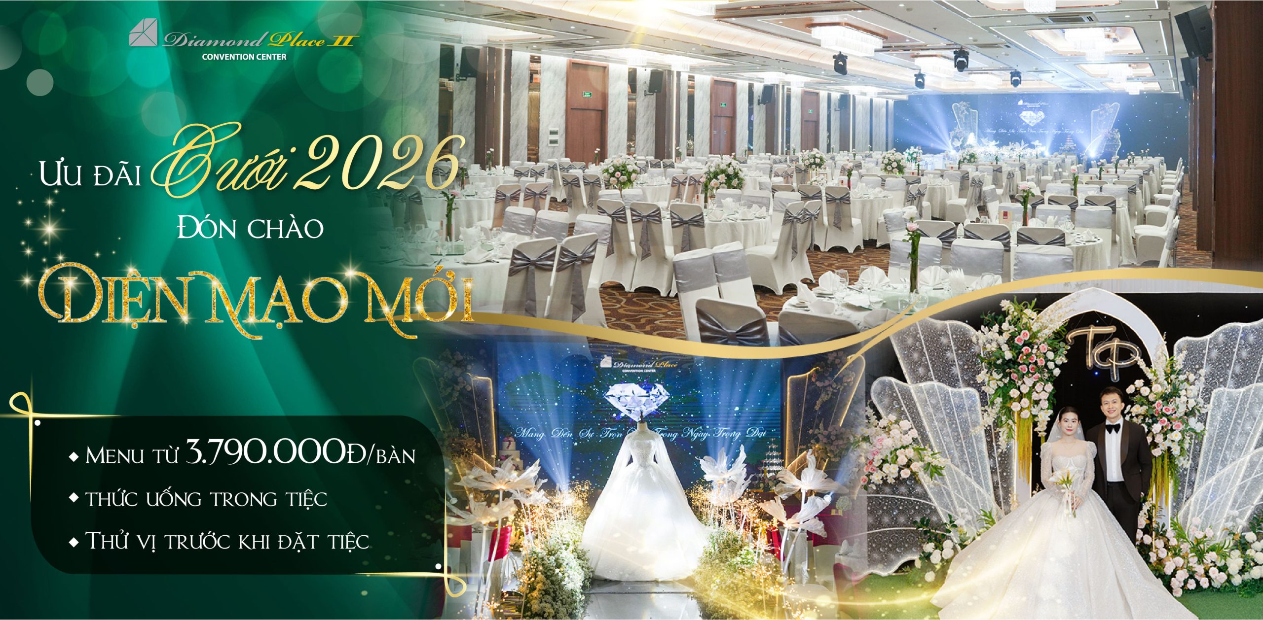 Ưu đãi tiệc cưới 2026 đón chào diện mạo mới