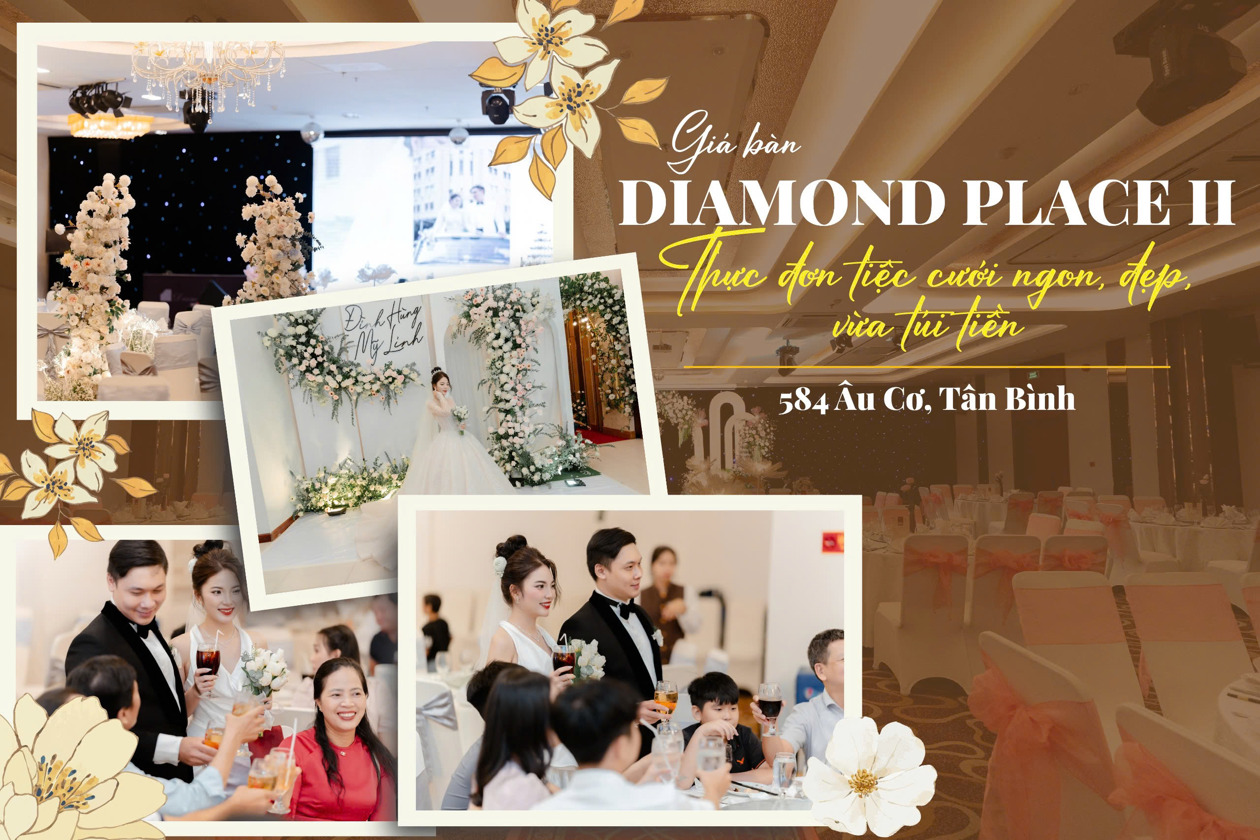 TRANG CHỦ Gía bàn tiệc cưới tại Diamond Place 2