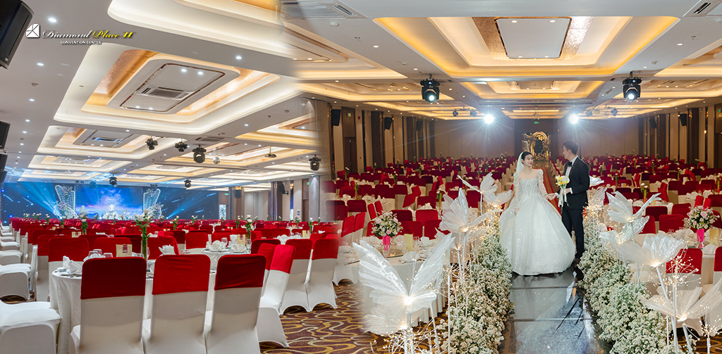 Không gian sảnh Grand Sapphire với công suất từ 400 - 800 khách