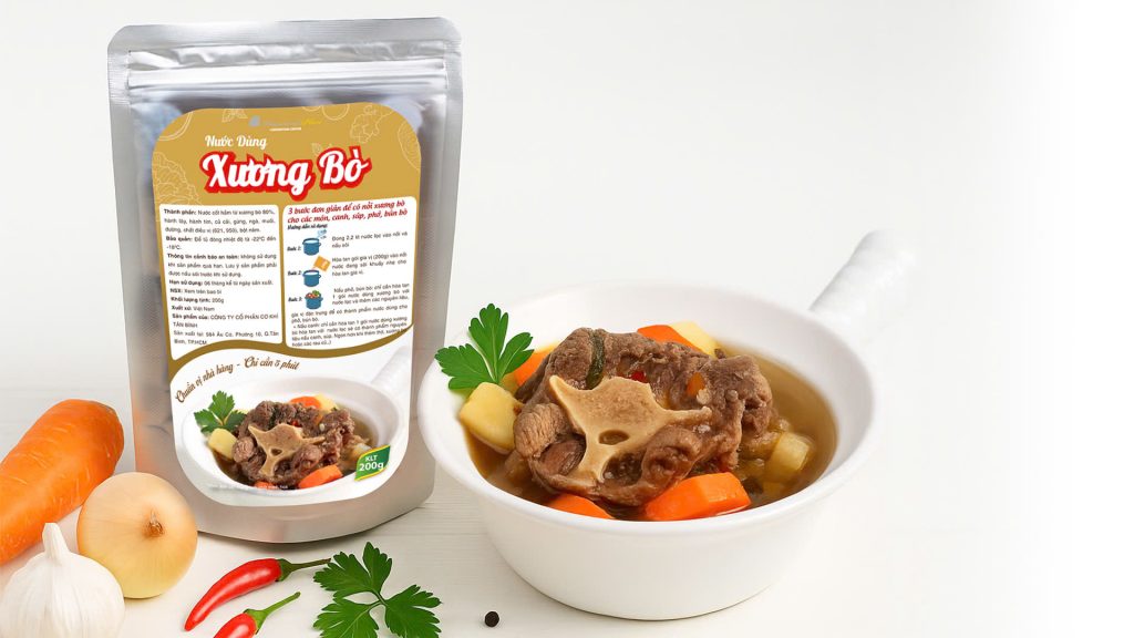 Món Ăn Nhanh Cho Người Bận Rộn – Chỉ Cần 5 Phút Là Có Ngay Bữa Ăn Ngon Nước dùng Xương bò