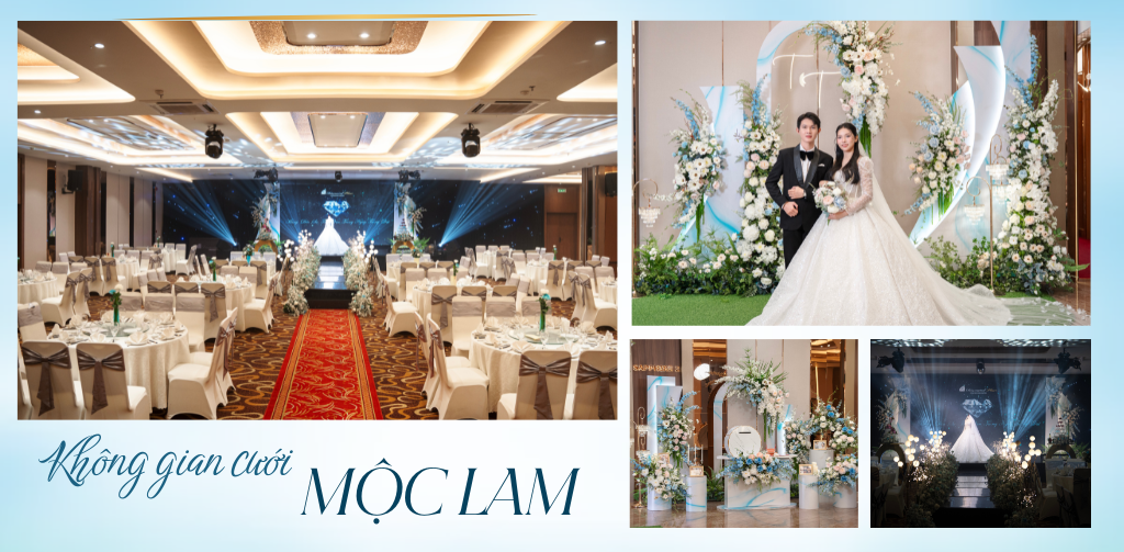 DIAMOND PLACE TÂN BÌNH – DIỆN MẠO MỚI, ĐẲNG CẤP MỚI Không gian cưới Mộc Lam - mộc mạc, gần gũi